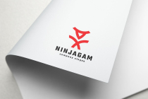 Ninja Gamer Logo Template Screenshot 2