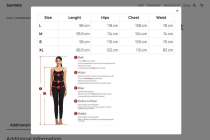 WooSize - Woocommerce Product Size Guide Screenshot 2